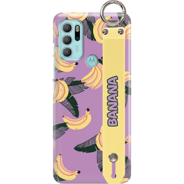 ETUI Z PASKIEM NA TELEFON MOTOROLA G60S BANANY