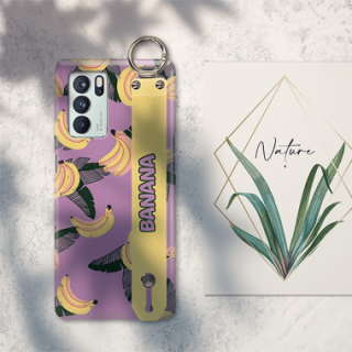 ETUI Z PASKIEM NA TELEFON OPPO RENO 6 PRO BANANY