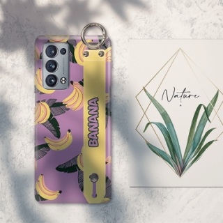 ETUI Z PASKIEM NA TELEFON OPPO RENO 6 PRO PLUS BANANY