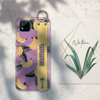 ETUI Z PASKIEM NA TELEFON REALME C20 BANANY