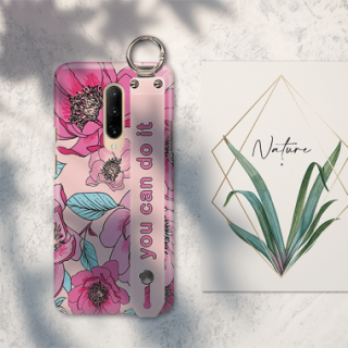 ETUI Z PASKIEM NA TELEFON ONEPLUS 7 PRO RÓŻOWE KWIATY