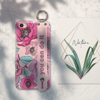 ETUI Z PASKIEM NA TELEFON XIAOMI REDMI NOTE 5A RÓŻOWE KWIATY