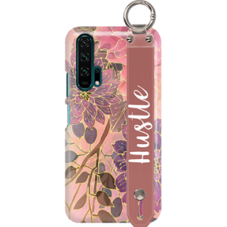 ETUI Z PASKIEM NA TELEFON HUAWEI HONOR 20 PRO JESIENNE KWIATY