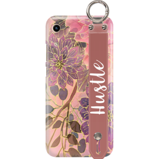 ETUI Z PASKIEM NA TELEFON HUAWEI HONOR 8A JESIENNE KWIATY