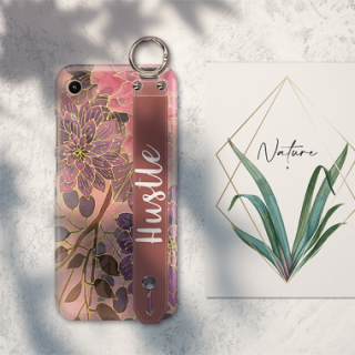 ETUI Z PASKIEM NA TELEFON HUAWEI HONOR 8A JESIENNE KWIATY