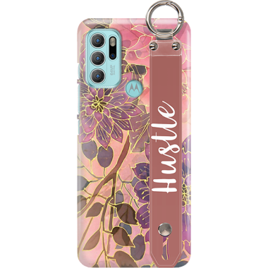 ETUI Z PASKIEM NA TELEFON MOTOROLA G60S JESIENNE KWIATY