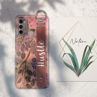 ETUI Z PASKIEM NA TELEFON MOTOROLA MOTO G60 JESIENNE KWIATY