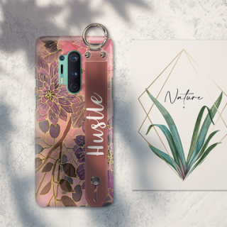 ETUI Z PASKIEM NA TELEFON ONEPLUS 8 PRO JESIENNE KWIATY