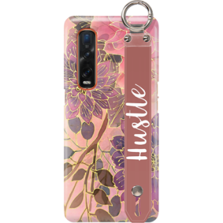 ETUI Z PASKIEM NA TELEFON OPPO FIND X2 PRO JESIENNE KWIATY