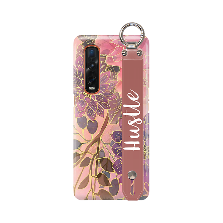 ETUI Z PASKIEM NA TELEFON OPPO FIND X2 PRO JESIENNE KWIATY