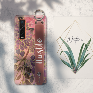 ETUI Z PASKIEM NA TELEFON OPPO FIND X2 PRO JESIENNE KWIATY