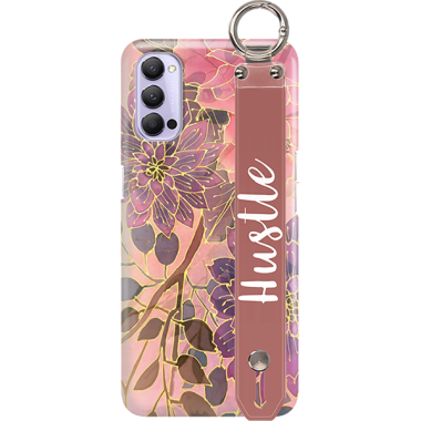 ETUI Z PASKIEM NA TELEFON OPPO RENO 4 JESIENNE KWIATY