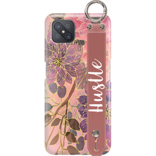 ETUI Z PASKIEM NA TELEFON OPPO RENO 4Z 5G JESIENNE KWIATY