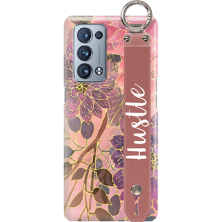 ETUI Z PASKIEM NA TELEFON OPPO RENO 6 PRO PLUS JESIENNE KWIATY