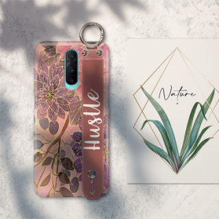 ETUI Z PASKIEM NA TELEFON OPPO RX17 PRO JESIENNE KWIATY