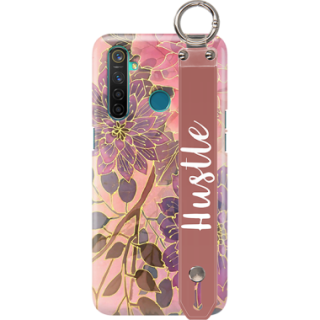 ETUI Z PASKIEM NA TELEFON REALME 5 JESIENNE KWIATY