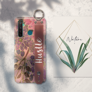ETUI Z PASKIEM NA TELEFON REALME 5 JESIENNE KWIATY
