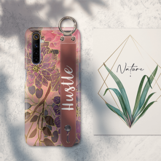 ETUI Z PASKIEM NA TELEFON REALME 6 JESIENNE KWIATY