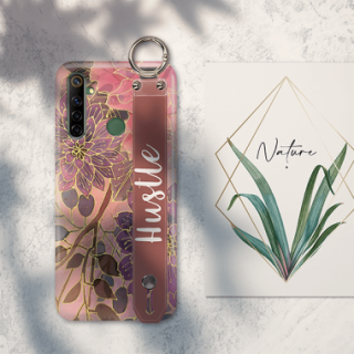 ETUI Z PASKIEM NA TELEFON REALME 6I JESIENNE KWIATY