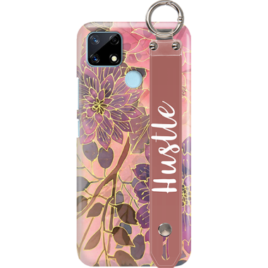 ETUI Z PASKIEM NA TELEFON REALME 7I RMX2193 JESIENNE KWIATY