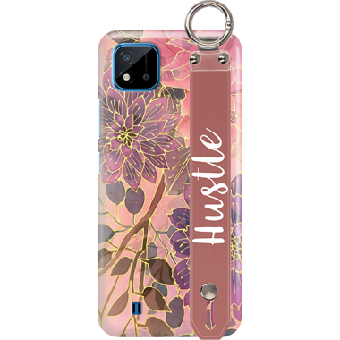 ETUI Z PASKIEM NA TELEFON REALME C20 JESIENNE KWIATY