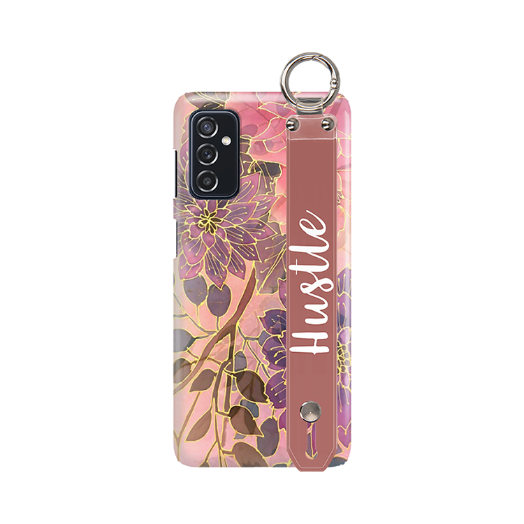 ETUI Z PASKIEM NA TELEFON SAMSUNG GALAXY M52 5G JESIENNE KWIATY