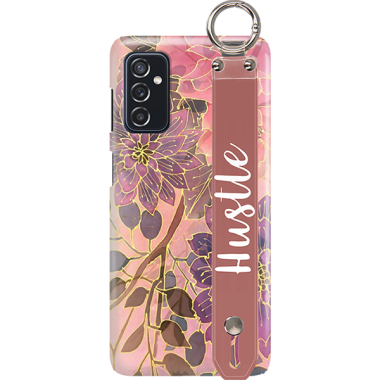 ETUI Z PASKIEM NA TELEFON SAMSUNG GALAXY M52 5G JESIENNE KWIATY