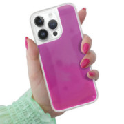 ETUI LIQUID NEON NA TELEFON  APPLE IPHONE 14 PRO RÓŻOWY