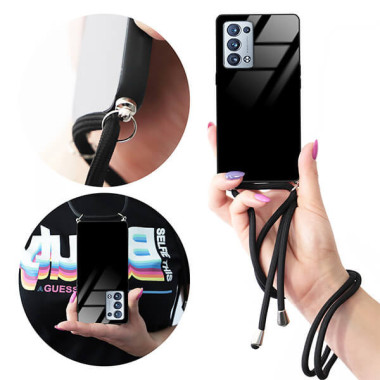 ETUI CROSS GLAM NA TELEFON OPPO RENO 6 PRO PLUS 5G BLACK