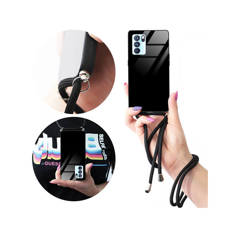 ETUI CROSS GLAM NA TELEFON OPPO RENO 6 5G BLACK