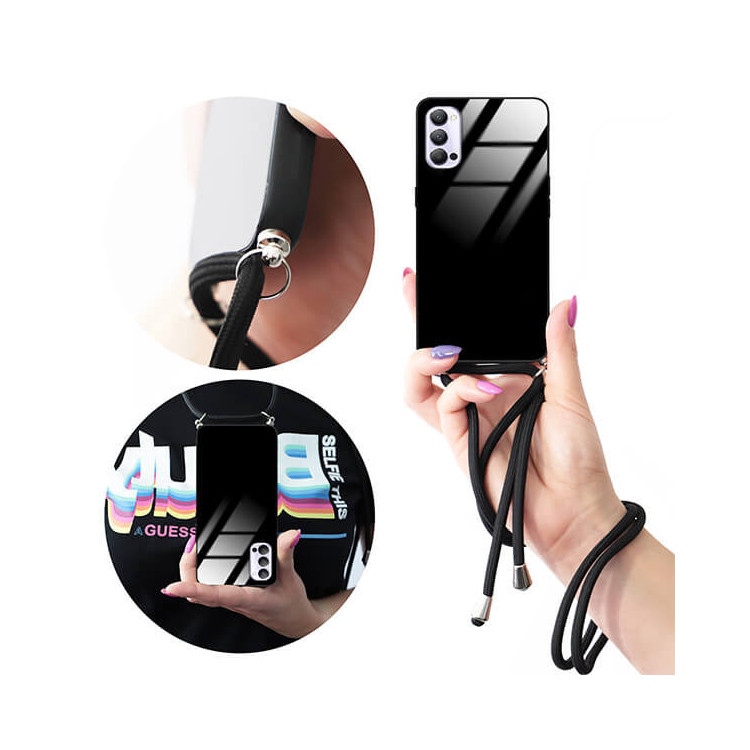 ETUI CROSS GLAM NA TELEFON OPPO RENO 4 / RENO 4 5G BLACK