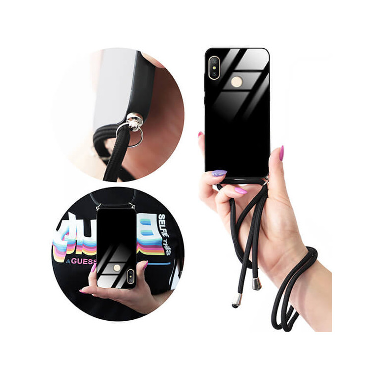 ETUI CROSS GLAM NA TELEFON XIAOMI REDMI 6 PRO / MI A2 LITE  BLACK