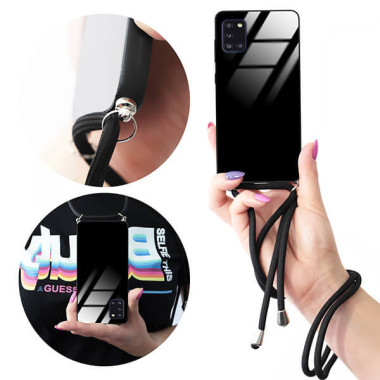 ETUI CROSS GLAM NA TELEFON SAMSUNG GALAXY A31 BLACK