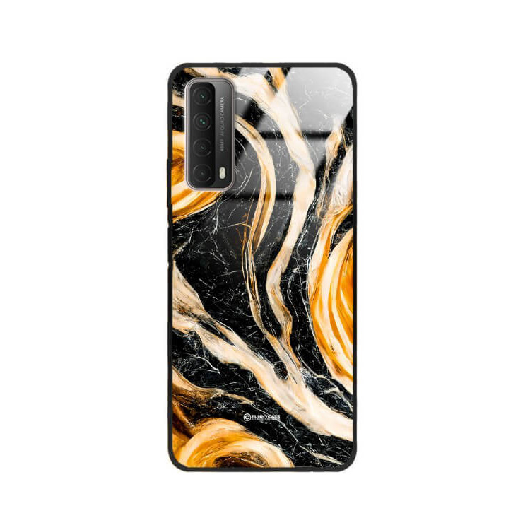 ETUI BLACK GLASS CASE NA TELEFON HUAWEI P SMART 2021 / Y7a ST_MAB-1