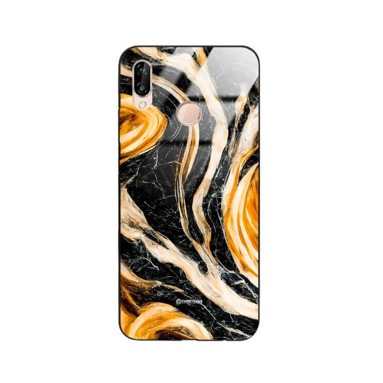 ETUI BLACK GLASS CASE NA TELEFON HUAWEI P20 LITE ST_MAB-1