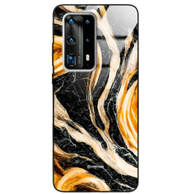 ETUI BLACK GLASS CASE NA TELEFON HUAWEI P40 PRO PLUS ST_MAB-1