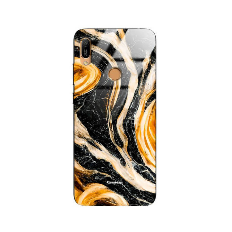 ETUI BLACK GLASS CASE NA TELEFON HUAWEI Y6 PRIME 2019 / Y6S ST_MAB-1