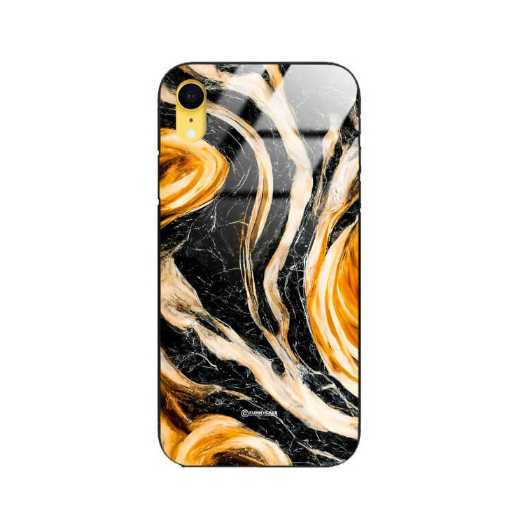 ETUI BLACK GLASS CASE NA TELEFON APPLE IPHONE XR ST_MAB-1