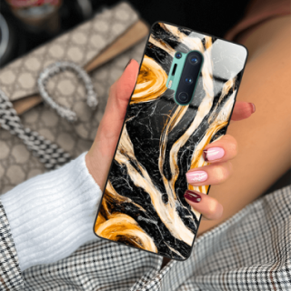 ETUI BLACK GLASS CASE NA TELEFON ONEPLUS 8 PRO ST_MAB-1