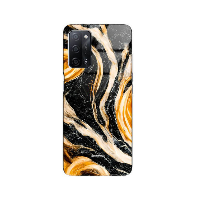 ETUI BLACK GLASS CASE NA TELEFON OPPO A55 ST_MAB-1