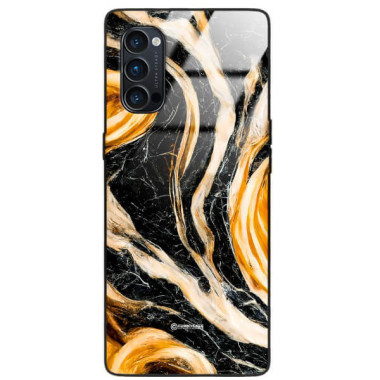 ETUI BLACK GLASS CASE NA TELEFON OPPO RENO 4 PRO ST_MAB-1