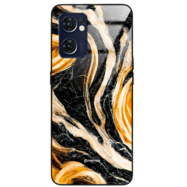 ETUI BLACK GLASS CASE NA TELEFON OPPO RENO 7 5G ST_MAB-1