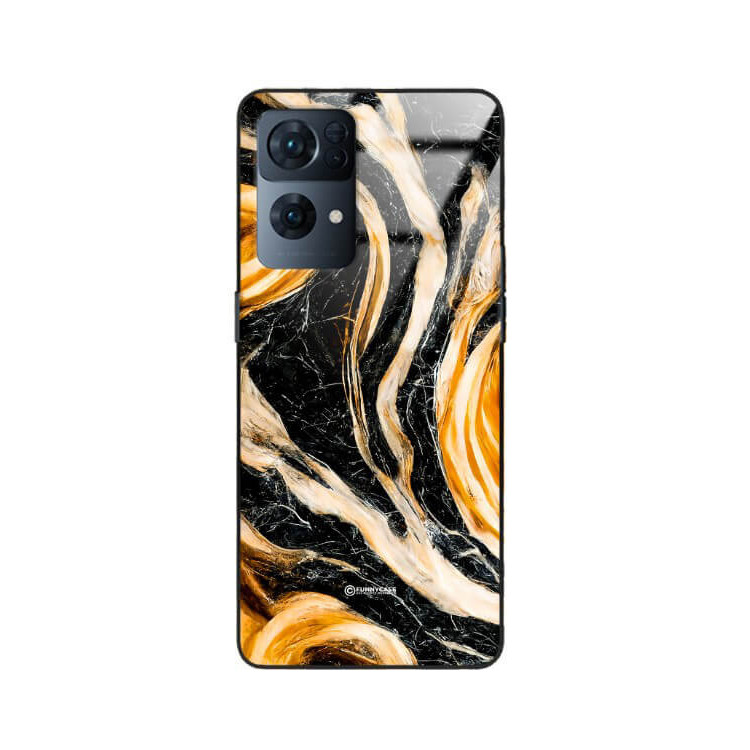 ETUI BLACK GLASS CASE NA TELEFON OPPO RENO 7 PRO 5G ST_MAB-1