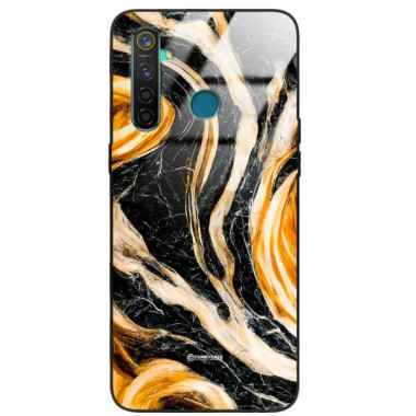 ETUI BLACK GLASS CASE NA TELEFON REALME 5 ST_MAB-1