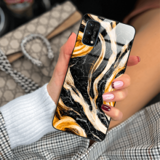 ETUI BLACK GLASS CASE NA TELEFON REALME 7 PRO ST_MAB-1