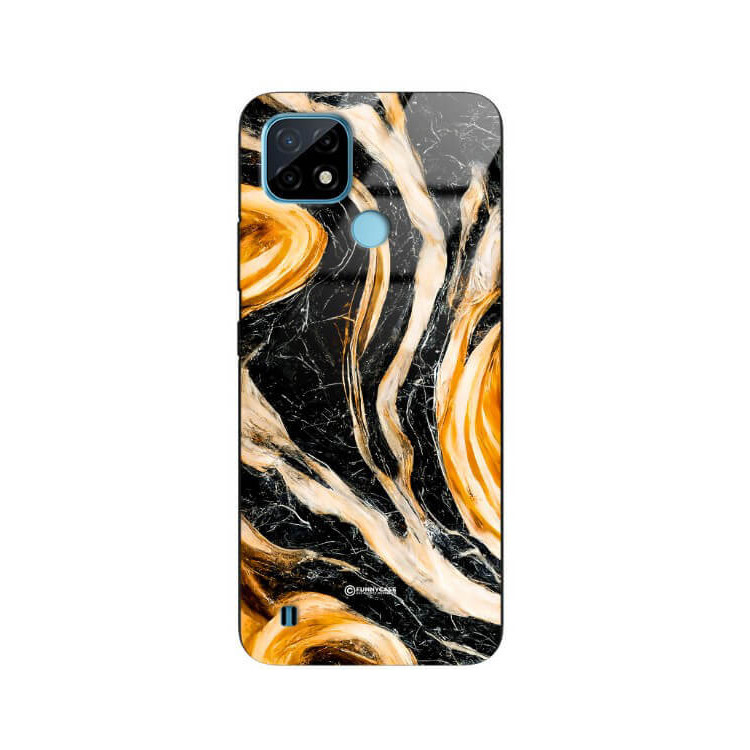 ETUI BLACK GLASS CASE NA TELEFON REALME C21 ST_MAB-1