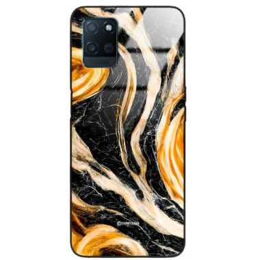 ETUI BLACK GLASS CASE NA TELEFON REALME V11 ST_MAB-1
