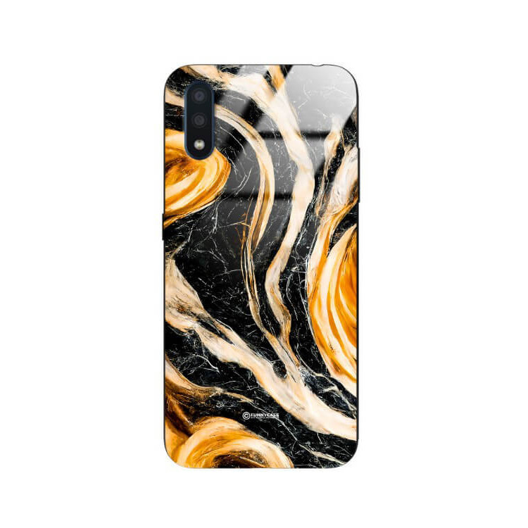 ETUI BLACK GLASS CASE NA TELEFON SAMSUNG GALAXY A01 ST_MAB-1