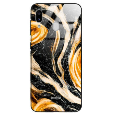ETUI BLACK GLASS CASE NA TELEFON SAMSUNG GALAXY A20e ST_MAB-1