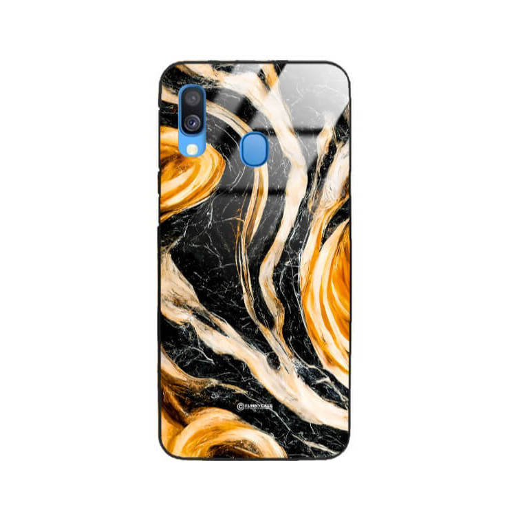 ETUI BLACK GLASS CASE NA TELEFON SAMSUNG GALAXY A40 ST_MAB-1